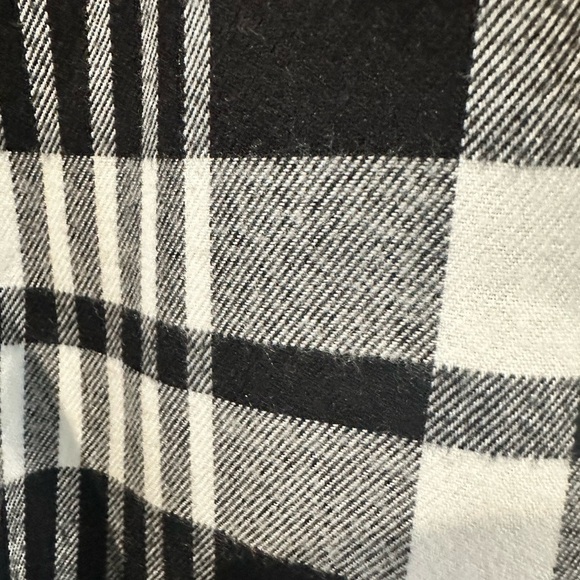 Jachs Girlfriend Flannel Button Front Shirt Size S Black and White - Picture 6 of 12
